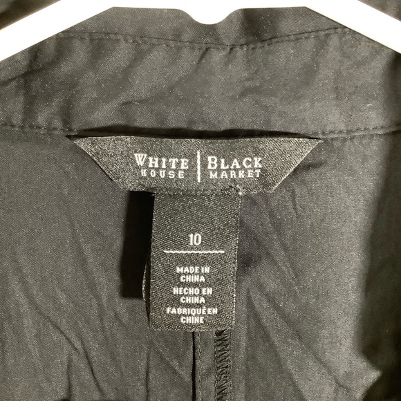 White House Black Market Draped Wrap-Style Blouse - Picture 5 of 7